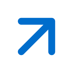 Arrow up right lightblue